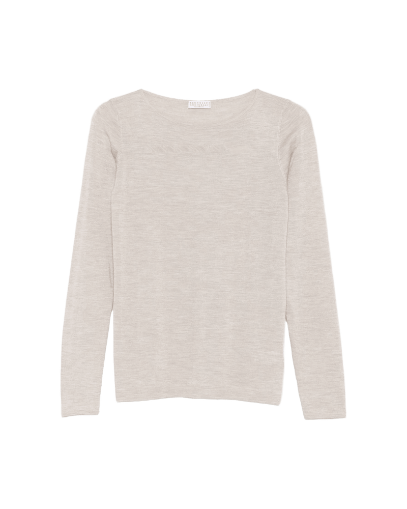 Brunello Cucinelli Brown Leather Sweater Glam Steals