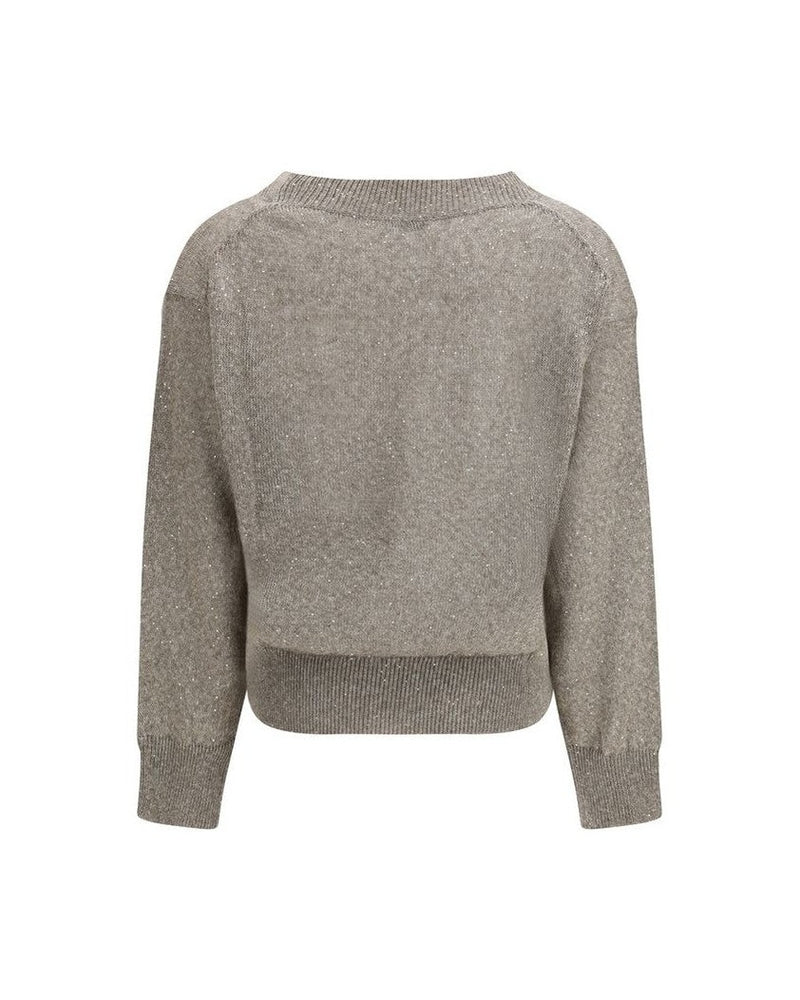 Brunello Cucinelli Brown Linen Sweatshirt Glam Steals