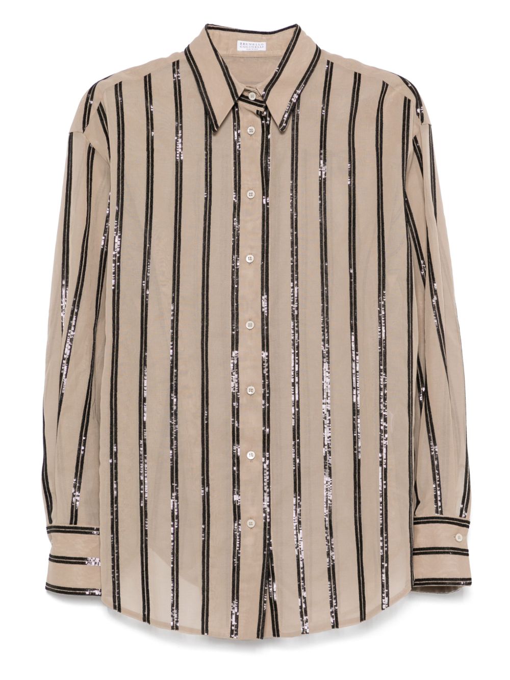 Brunello Cucinelli Brown Shirt Glam Steals