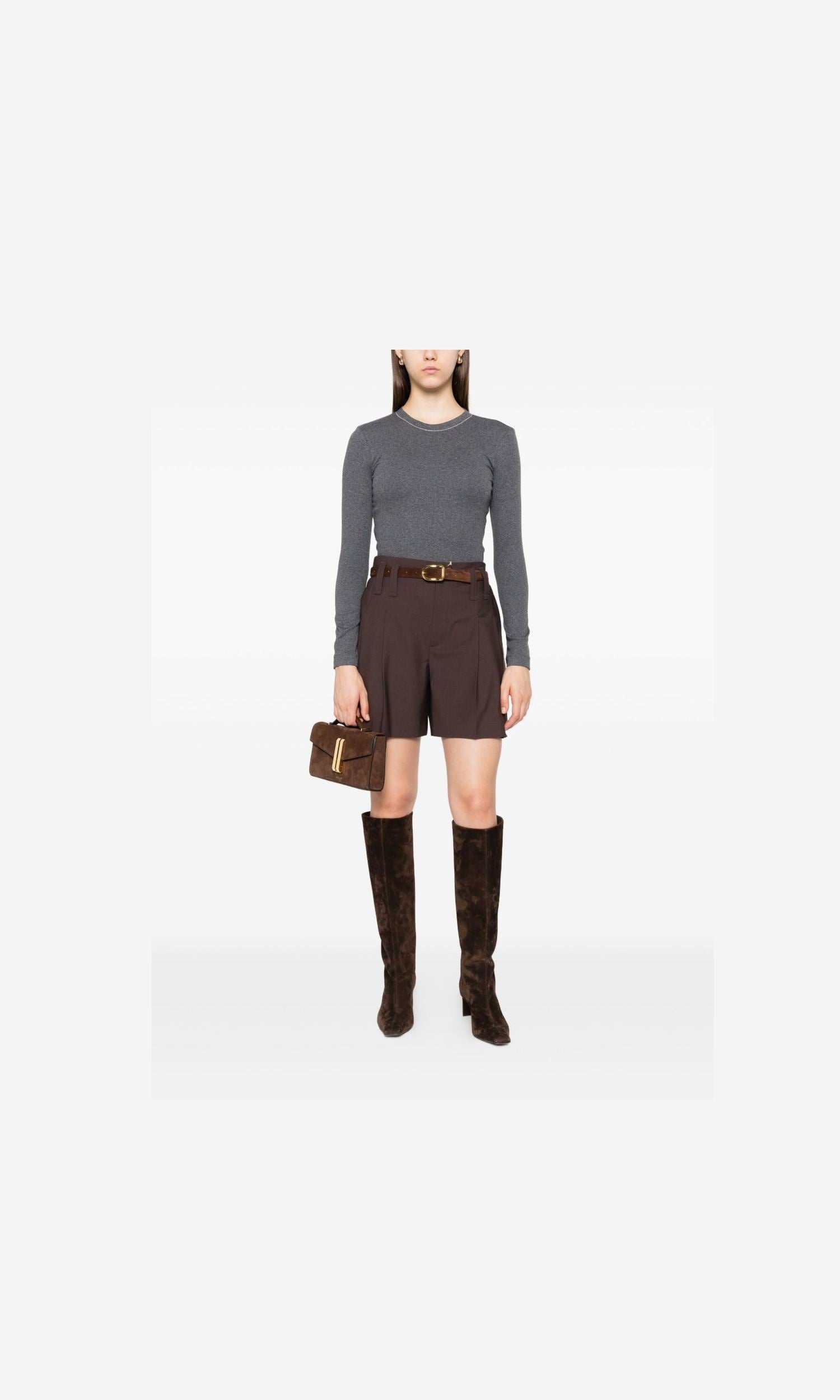 Brunello Cucinelli Brown Shorts Glam Steals