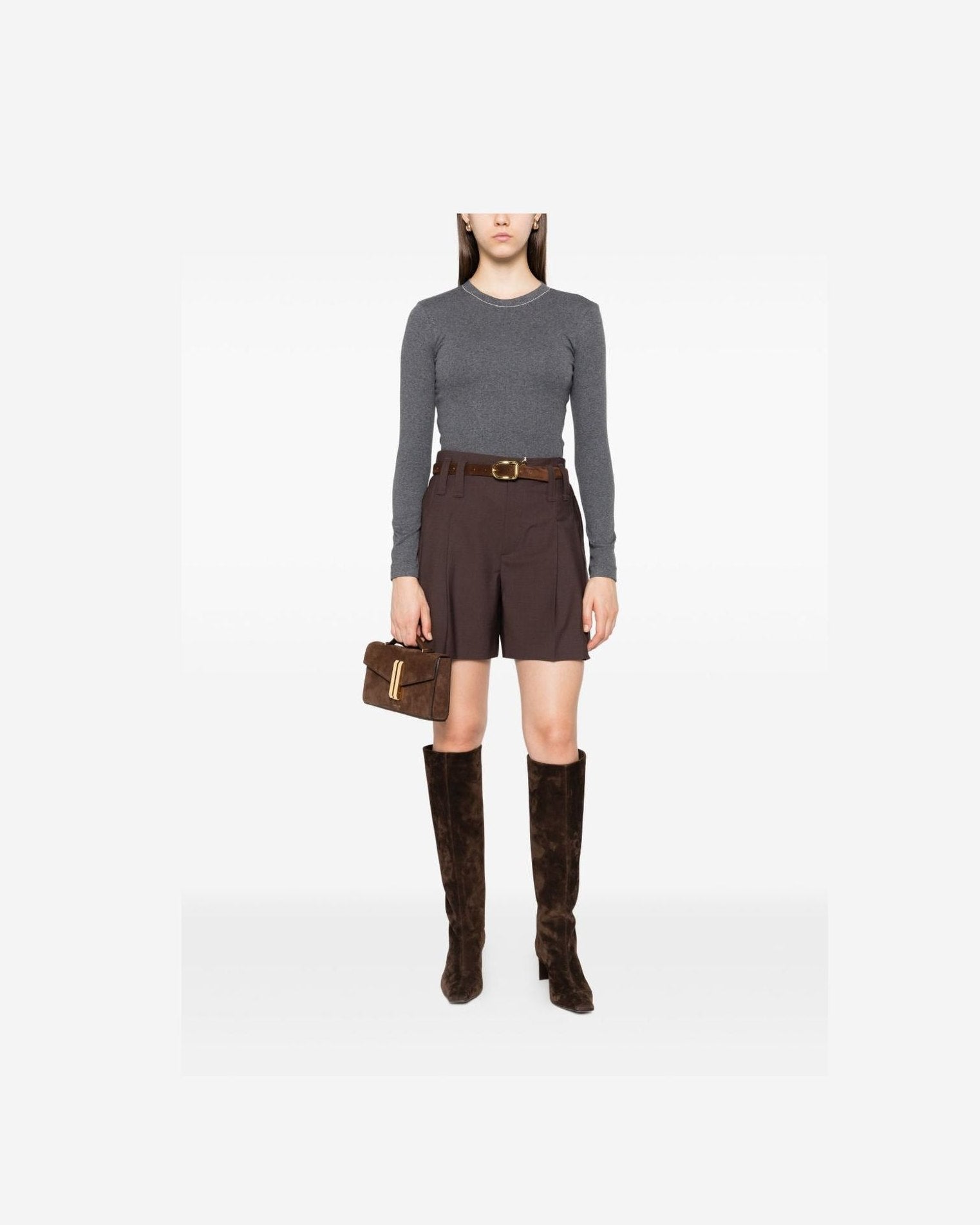 Brunello Cucinelli Brown Shorts Glam Steals