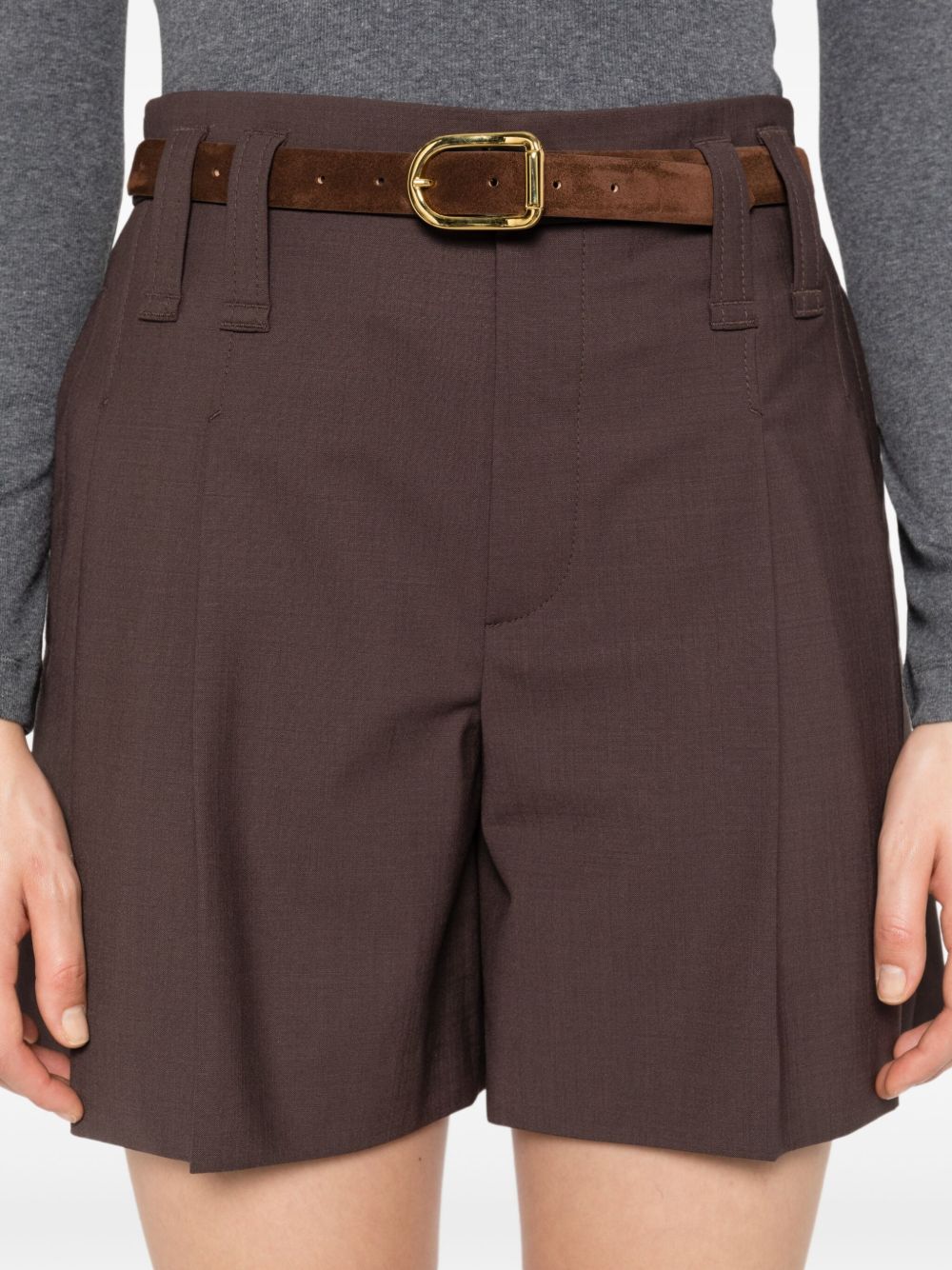 Brunello Cucinelli Brown Shorts Glam Steals
