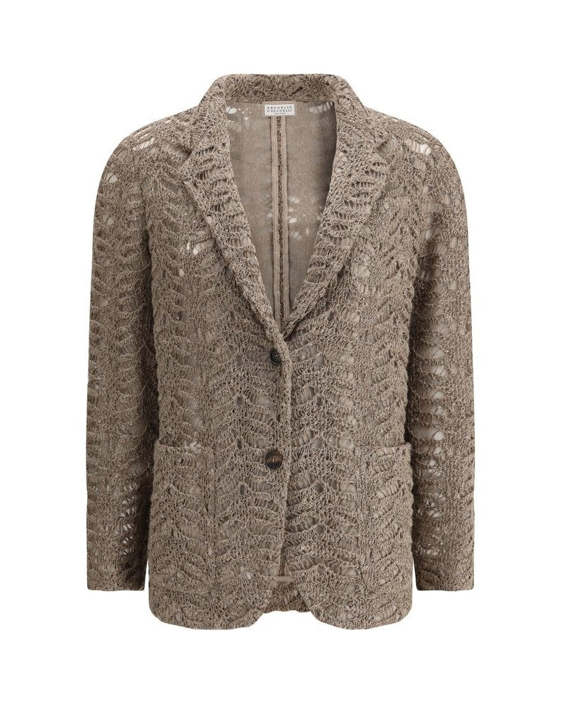 Brunello Cucinelli Brown Silk Blazer Glam Steals