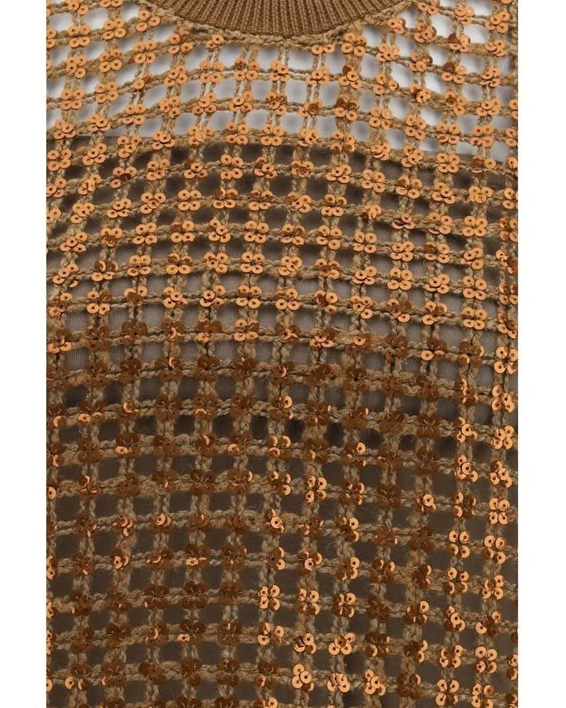 Brunello Cucinelli Brown Silk Blouse Glam Steals