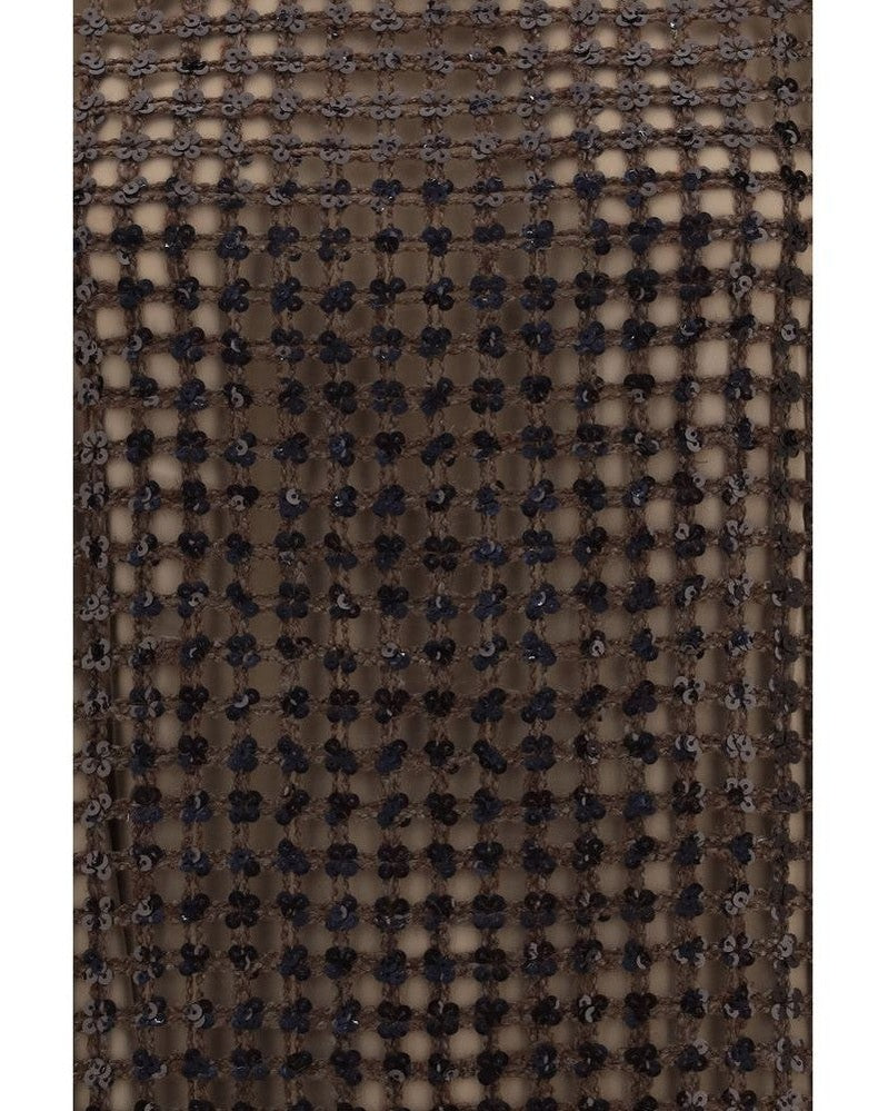 Brunello Cucinelli Brown Silk Cocktail Dress Glam Steals