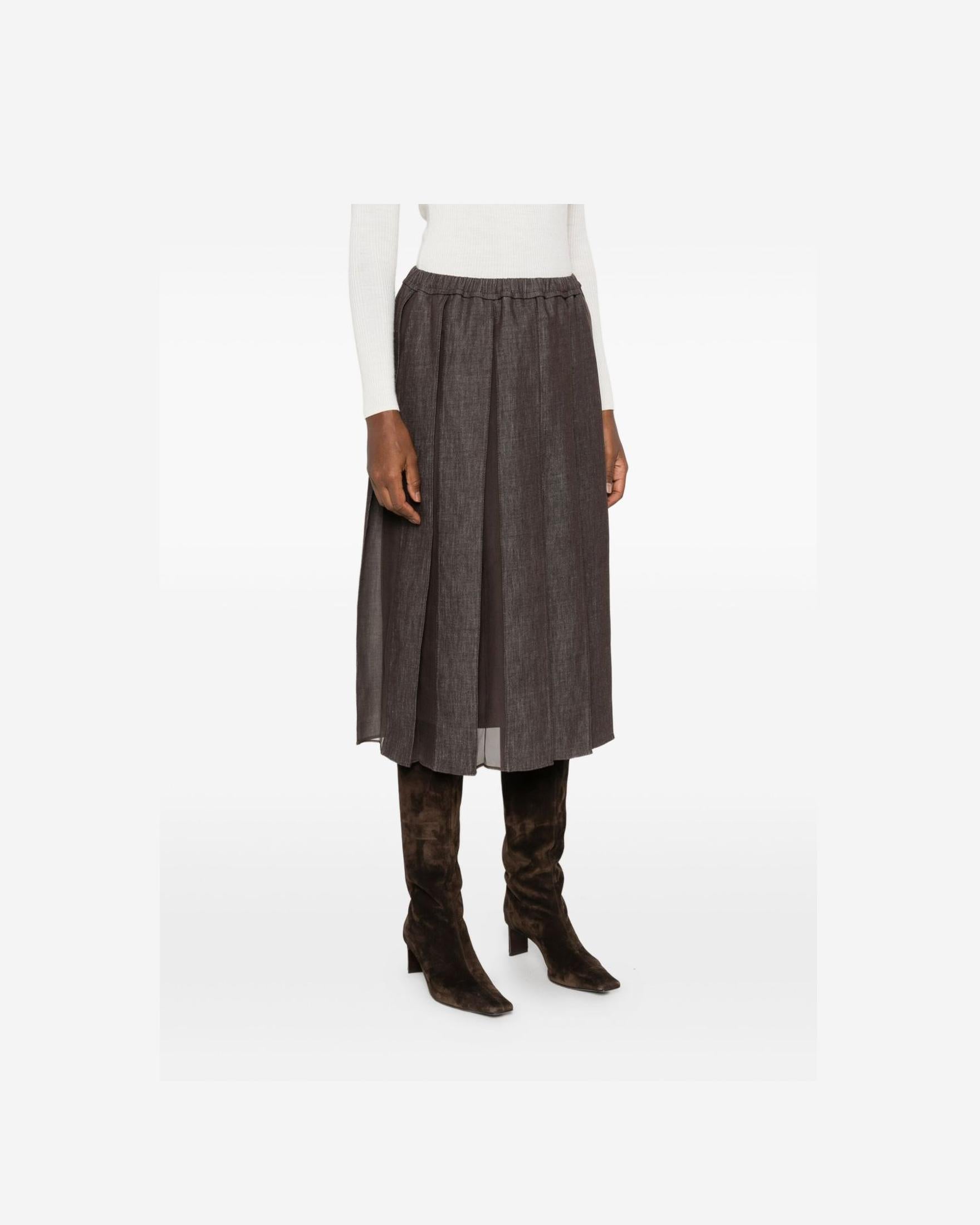 Brunello Cucinelli Brown Skirt Glam Steals