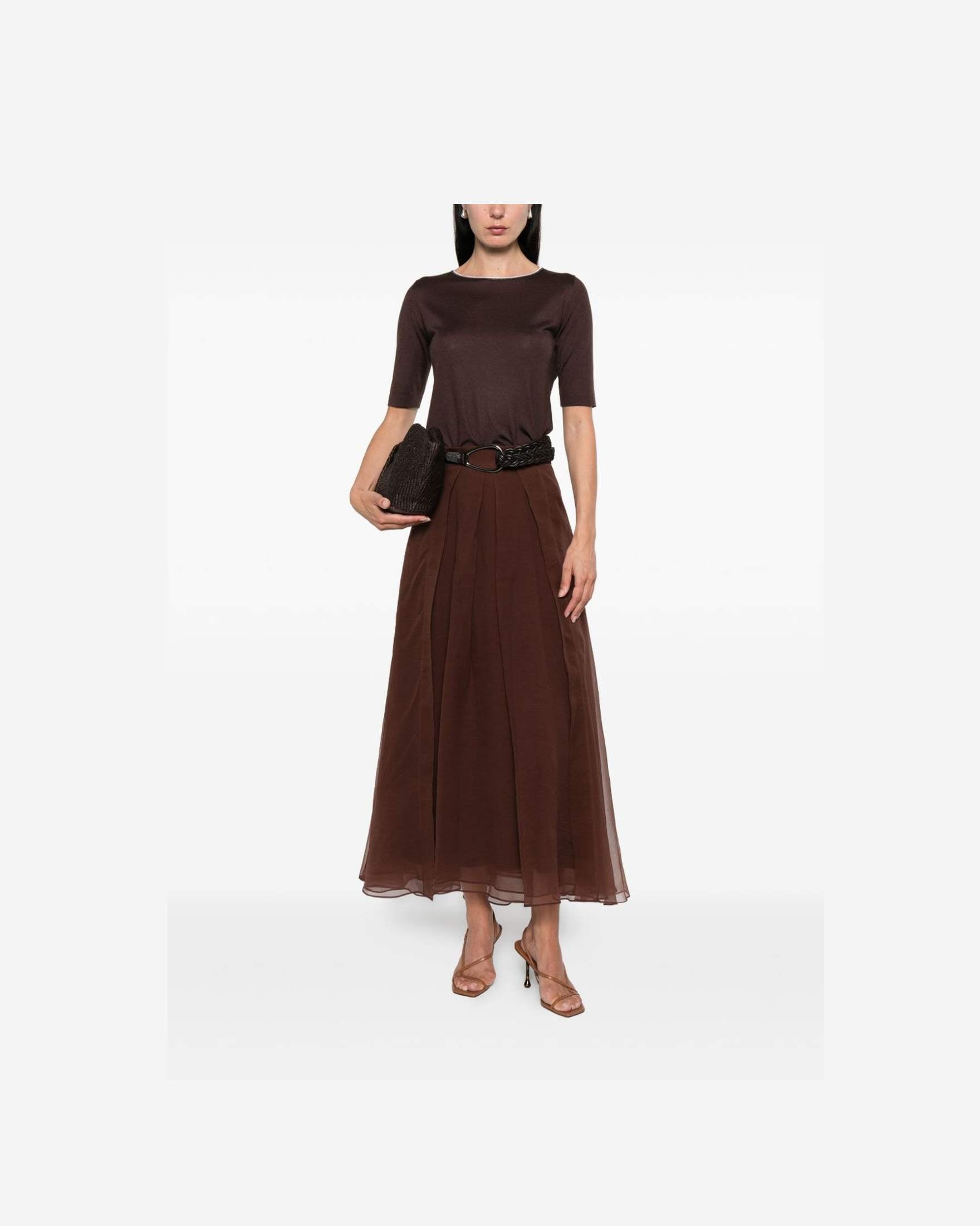 Brunello Cucinelli Brown Skirt Glam Steals