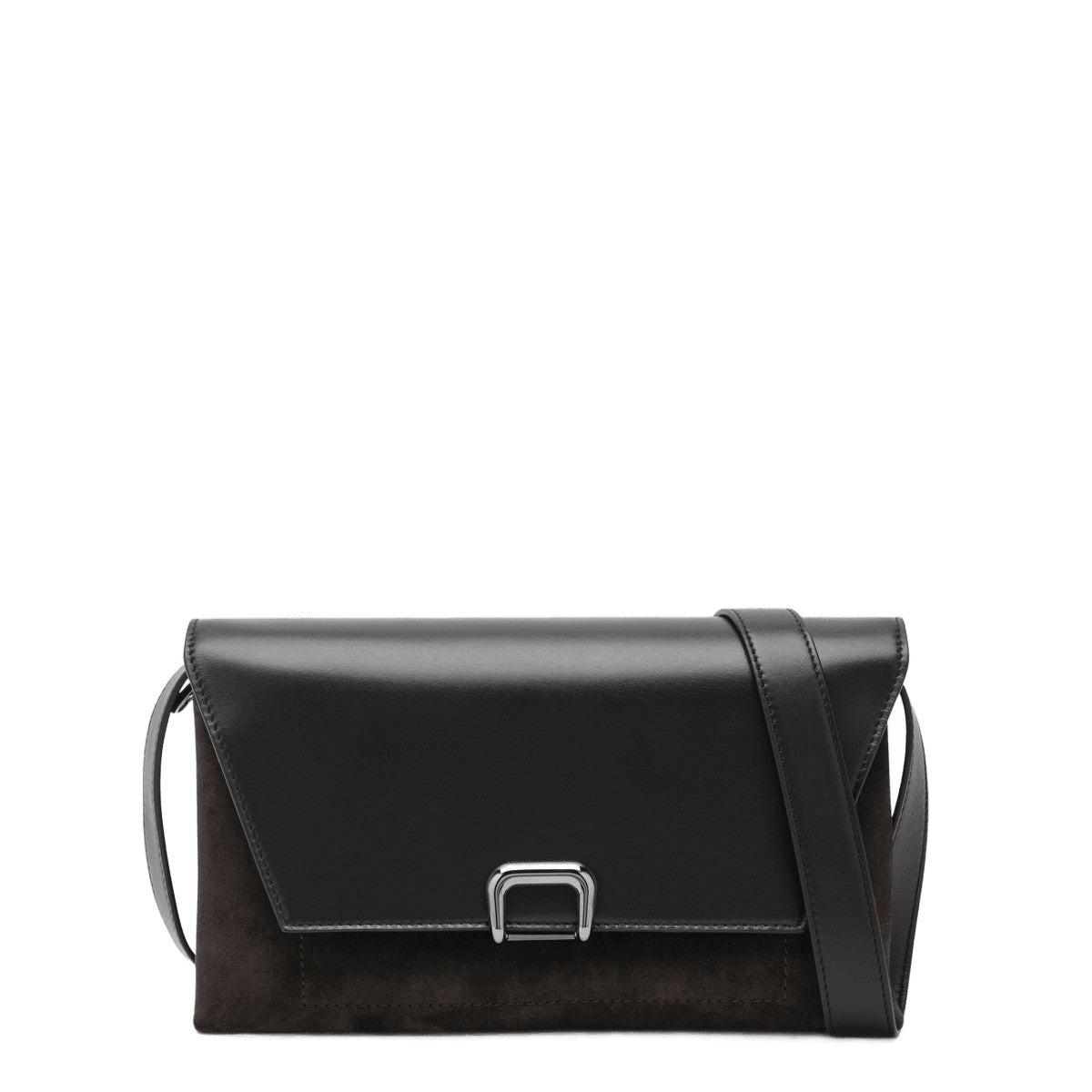 Brunello Cucinelli Brown Suede Sartorial Calf Leather Bag Glam Steals