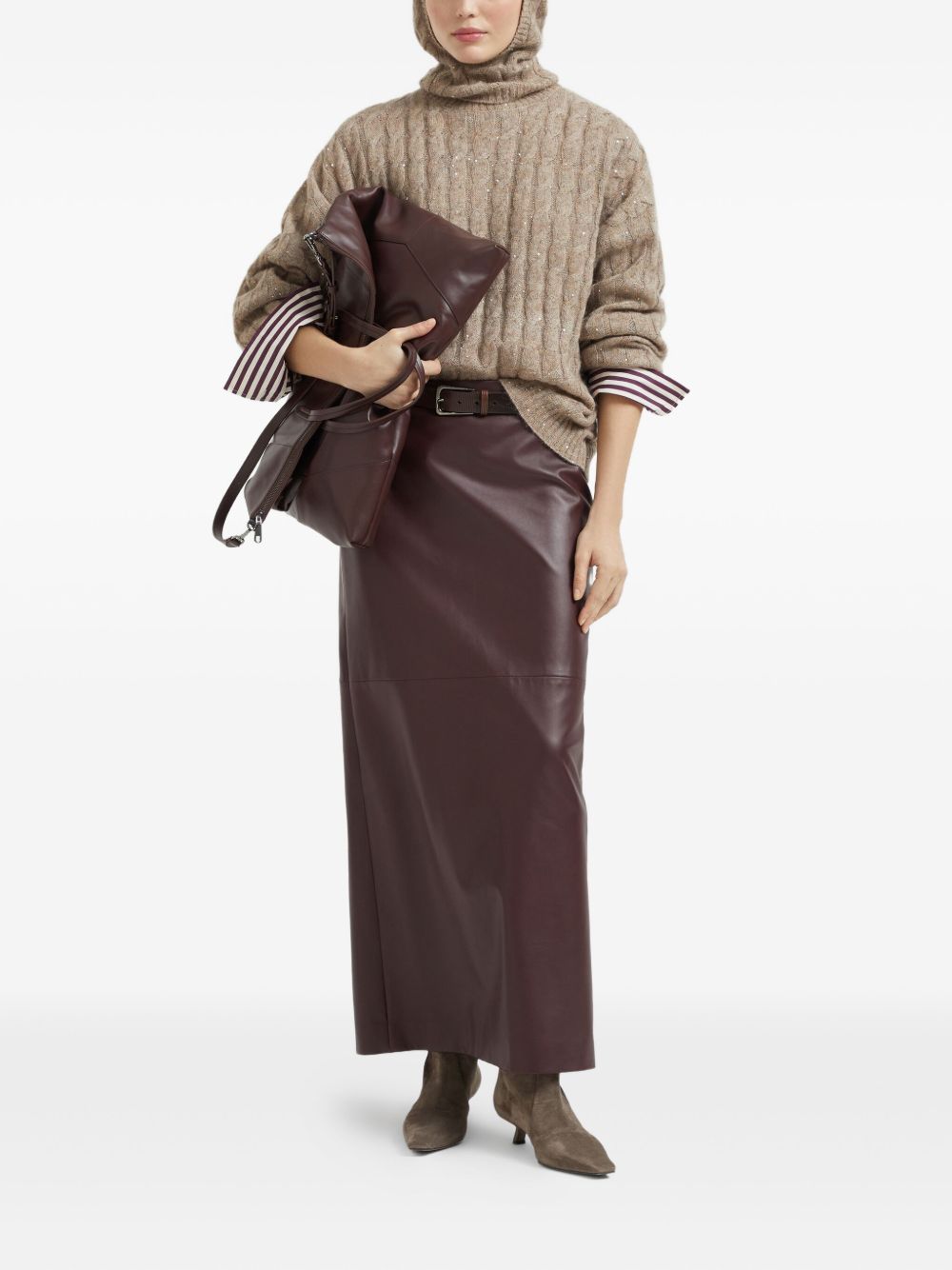 Brunello Cucinelli Brown Sweater Glam Steals