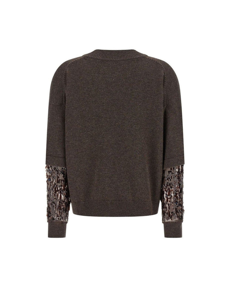 Brunello Cucinelli Brown Sweater Glam Steals