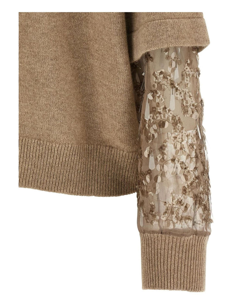 Brunello Cucinelli Brown Sweater Glam Steals