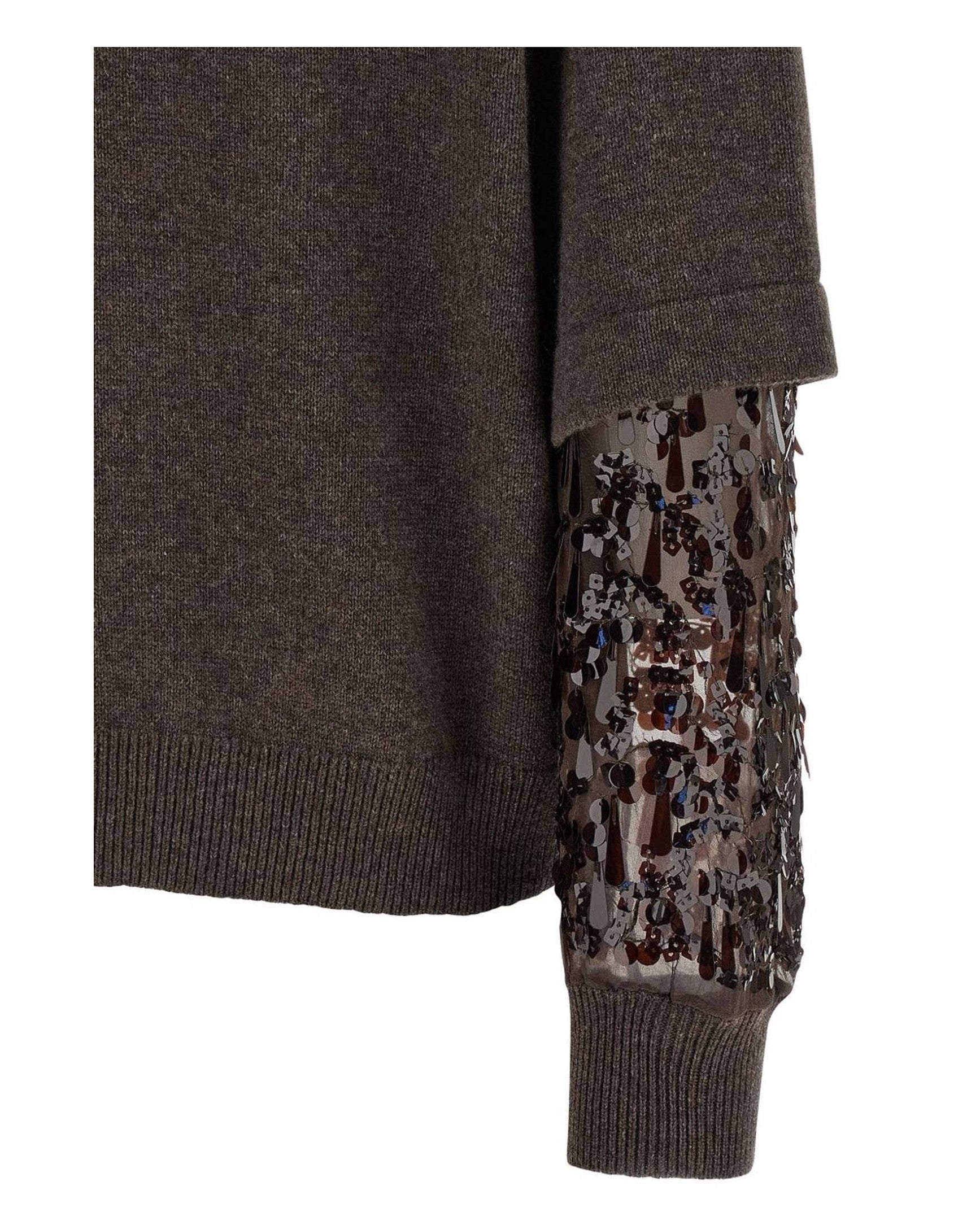 Brunello Cucinelli Brown Sweater Glam Steals