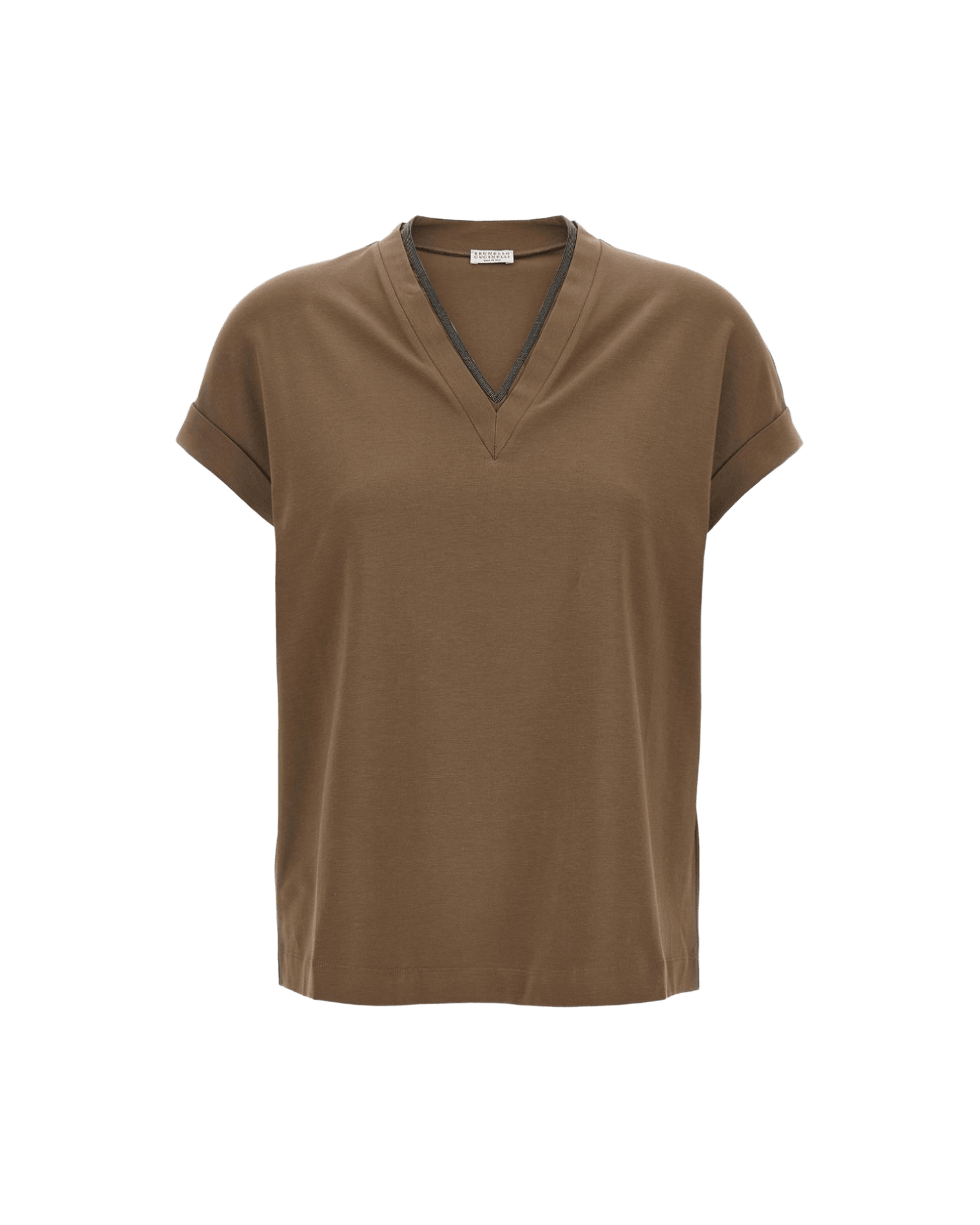 Brunello Cucinelli Brown T-Shirt Glam Steals