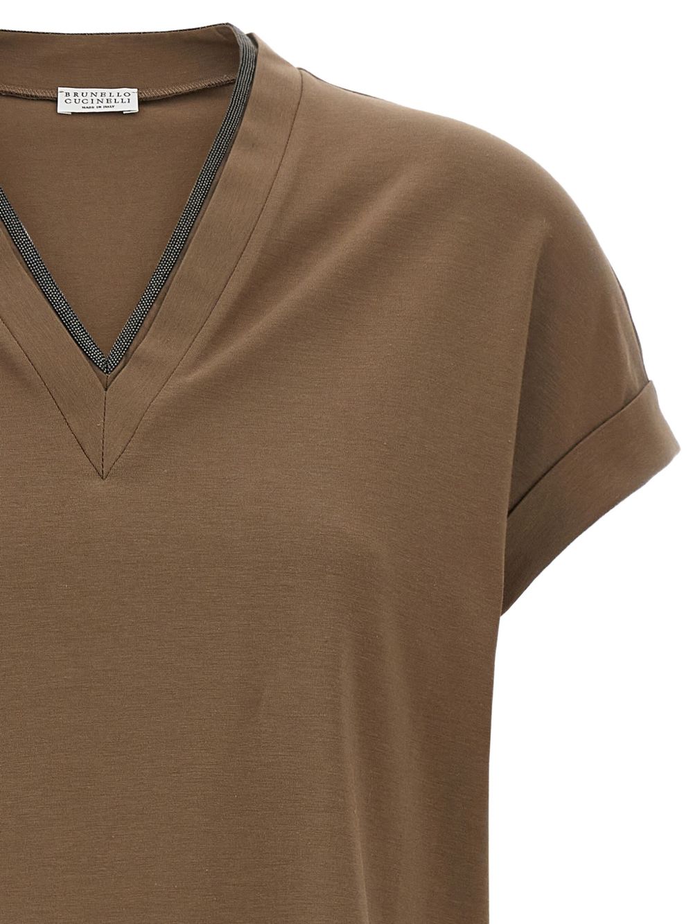 Brunello Cucinelli Brown T-shirt Glam Steals