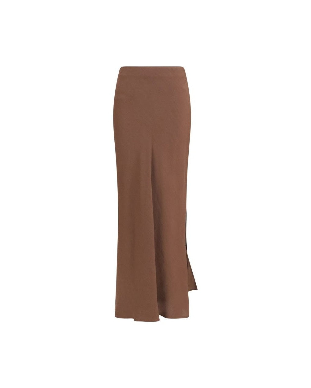 Brunello Cucinelli Brown Viscose Long Skirt