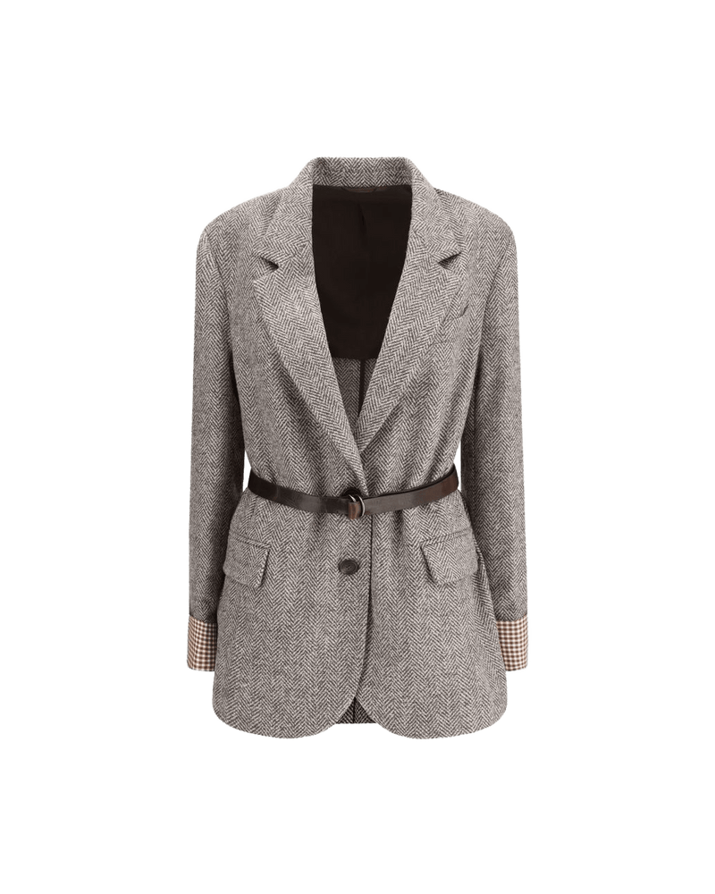 Brunello Cucinelli Brown Wool Fleece Coat Glam Steals