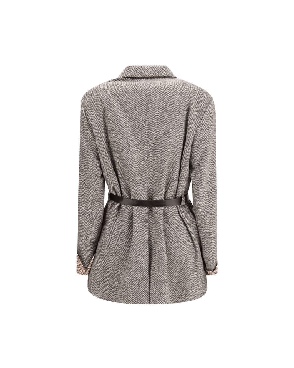 Brunello Cucinelli Brown Wool Fleece Coat