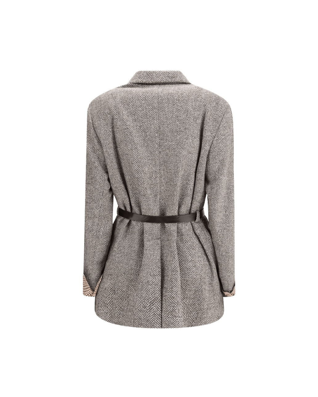 Brunello Cucinelli Brown Wool Fleece Coat Glam Steals
