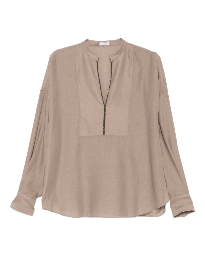 Brunello Cucinelli Camel Shirt Glam Steals