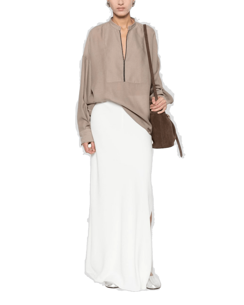 Brunello Cucinelli Camel Shirt Glam Steals