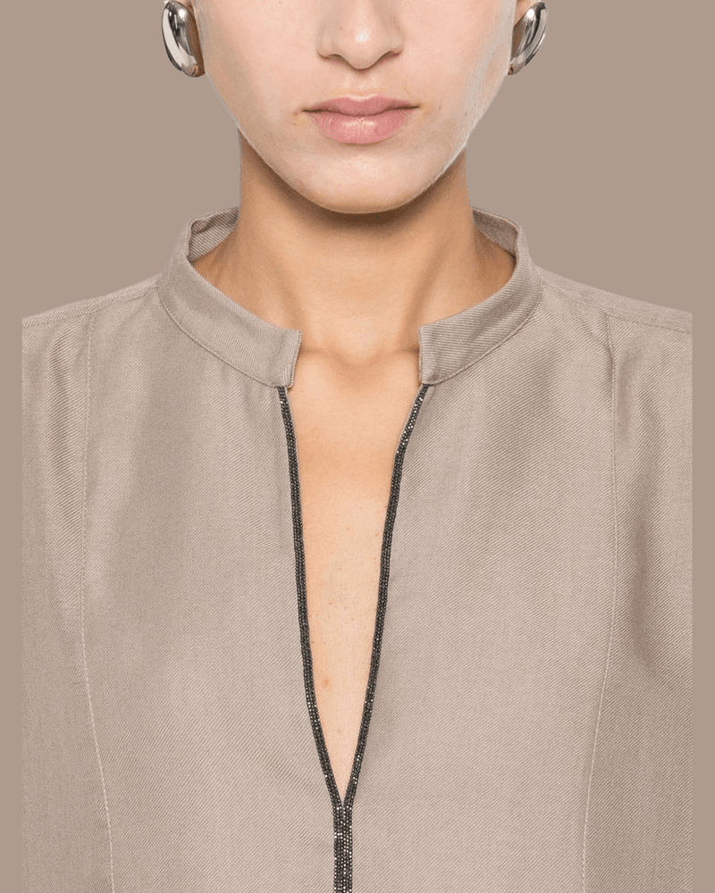 Brunello Cucinelli Camel Shirt Glam Steals