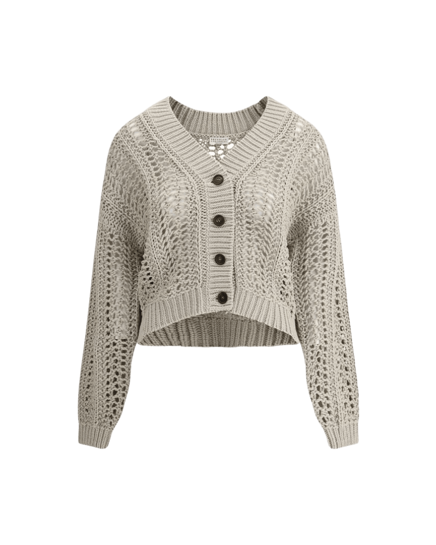 Brunello Cucinelli Cardigan In Perforated Knit Glam Steals