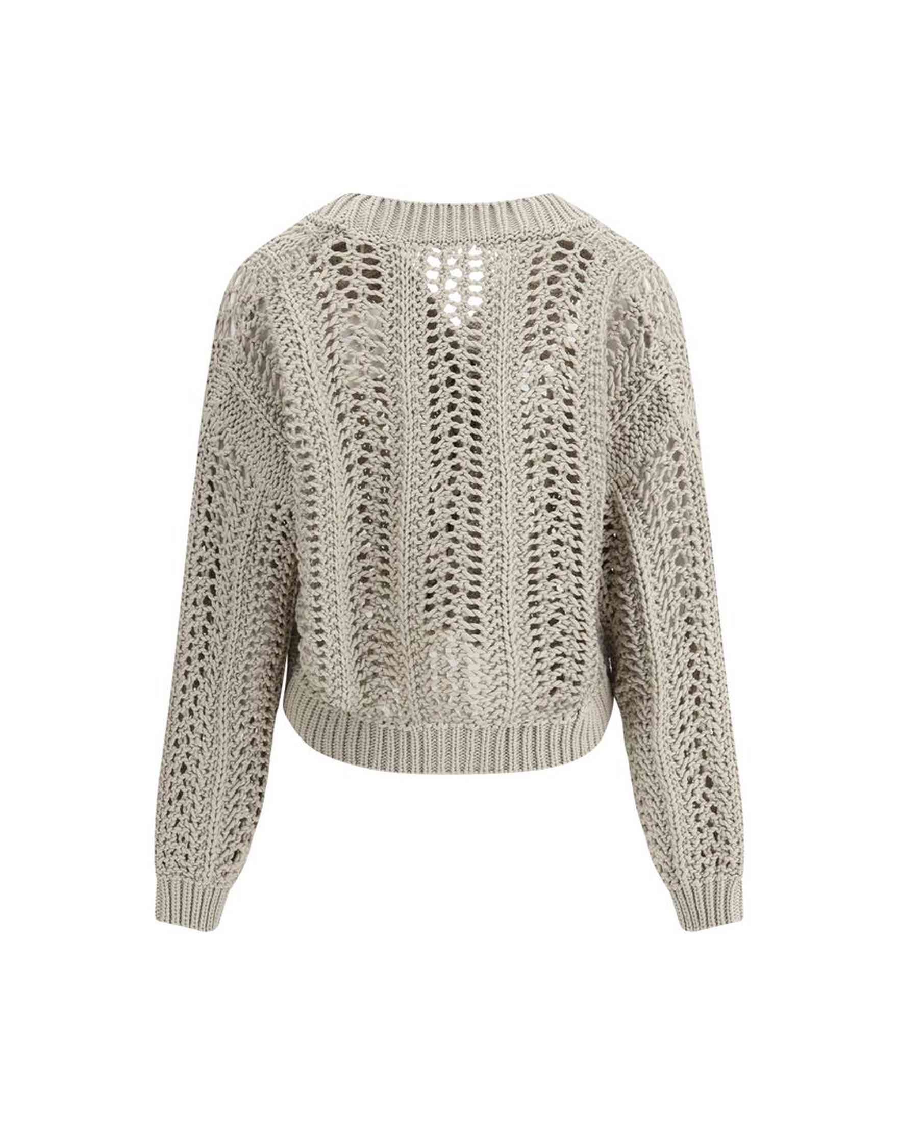 Brunello Cucinelli Cardigan In Perforated Knit Glam Steals