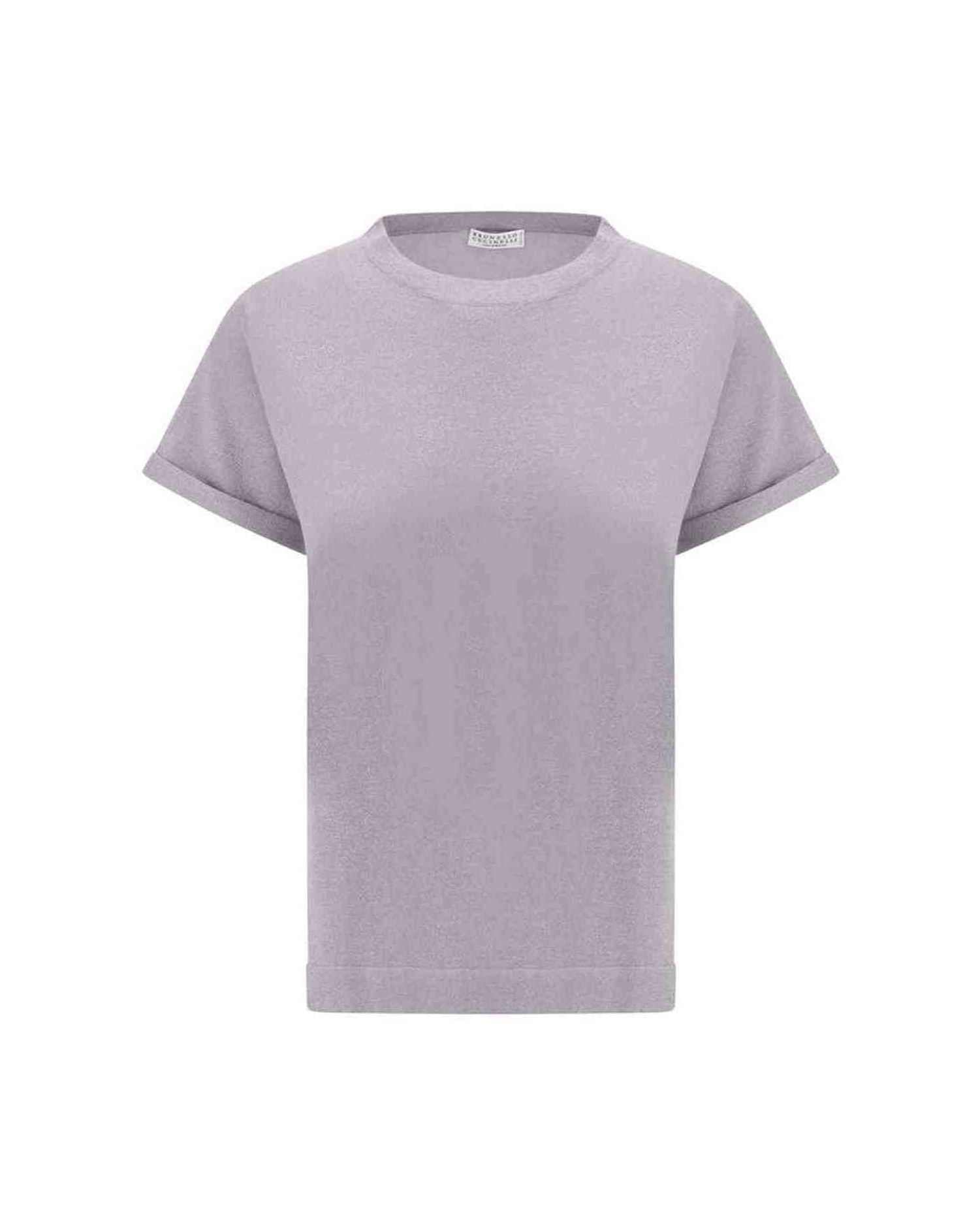Brunello Cucinelli Cashmere Glitter T-Shirt Glam Steals