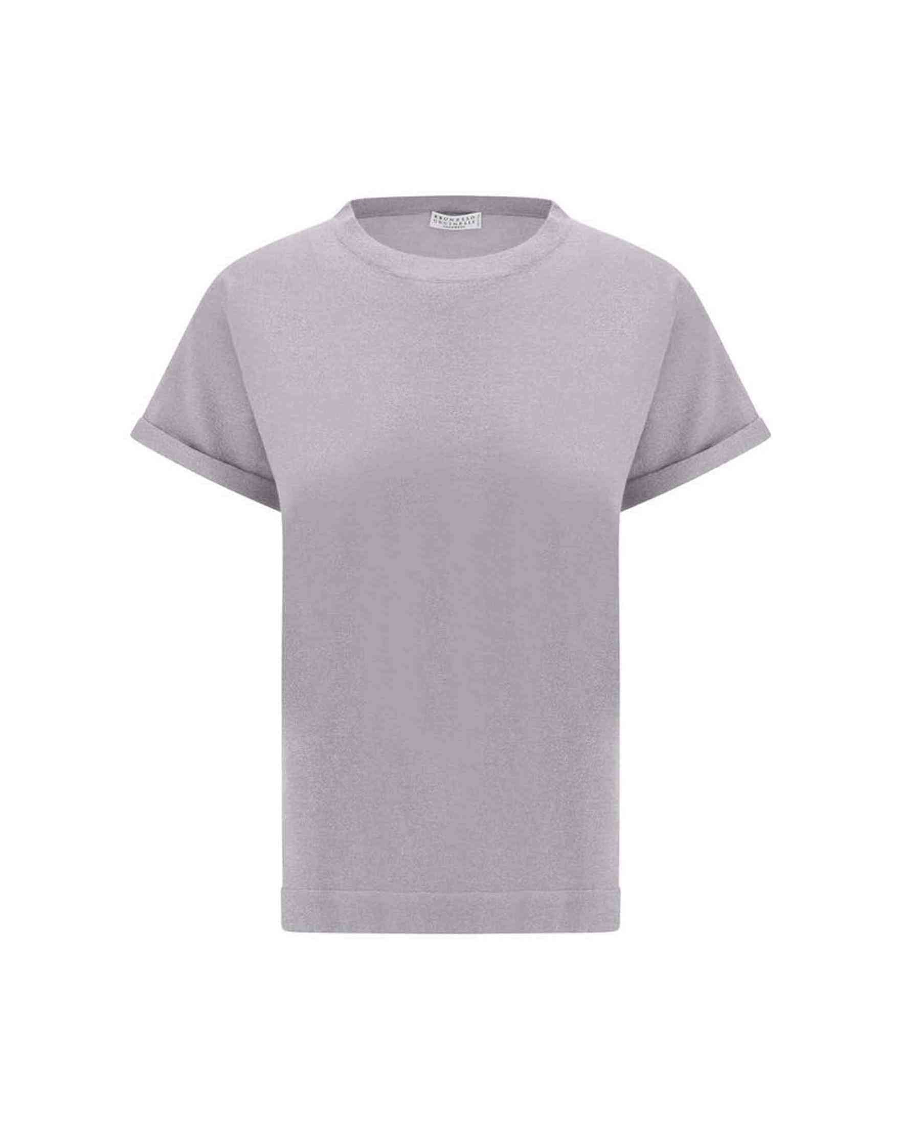 Brunello Cucinelli Cashmere Glitter T-Shirt Glam Steals