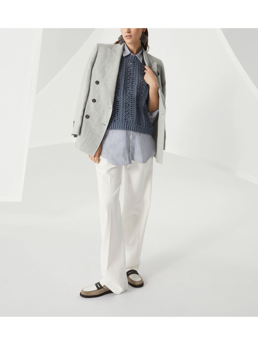 Brunello Cucinelli Clear Blue Shirt Glam Steals