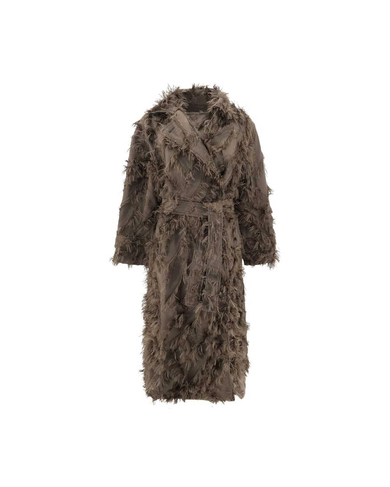 Brunello Cucinelli Coat With Fur Details Glam Steals