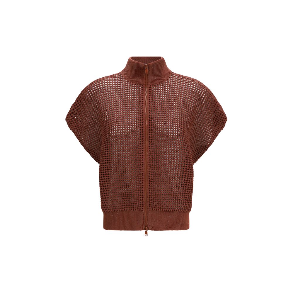 Brunello Cucinelli Cotton Bordeaux Sweatshirt Glam Steals