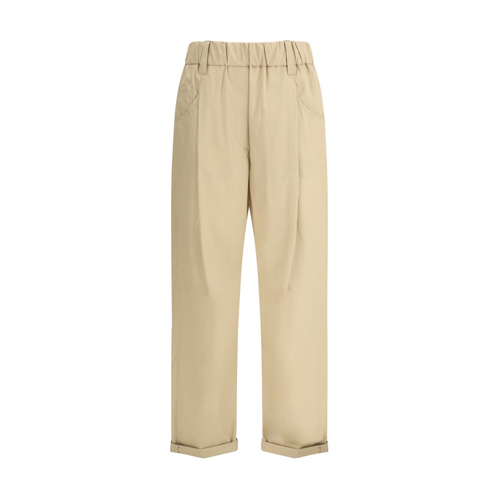 Brunello Cucinelli Cotton Elasticated Pant Glam Steals