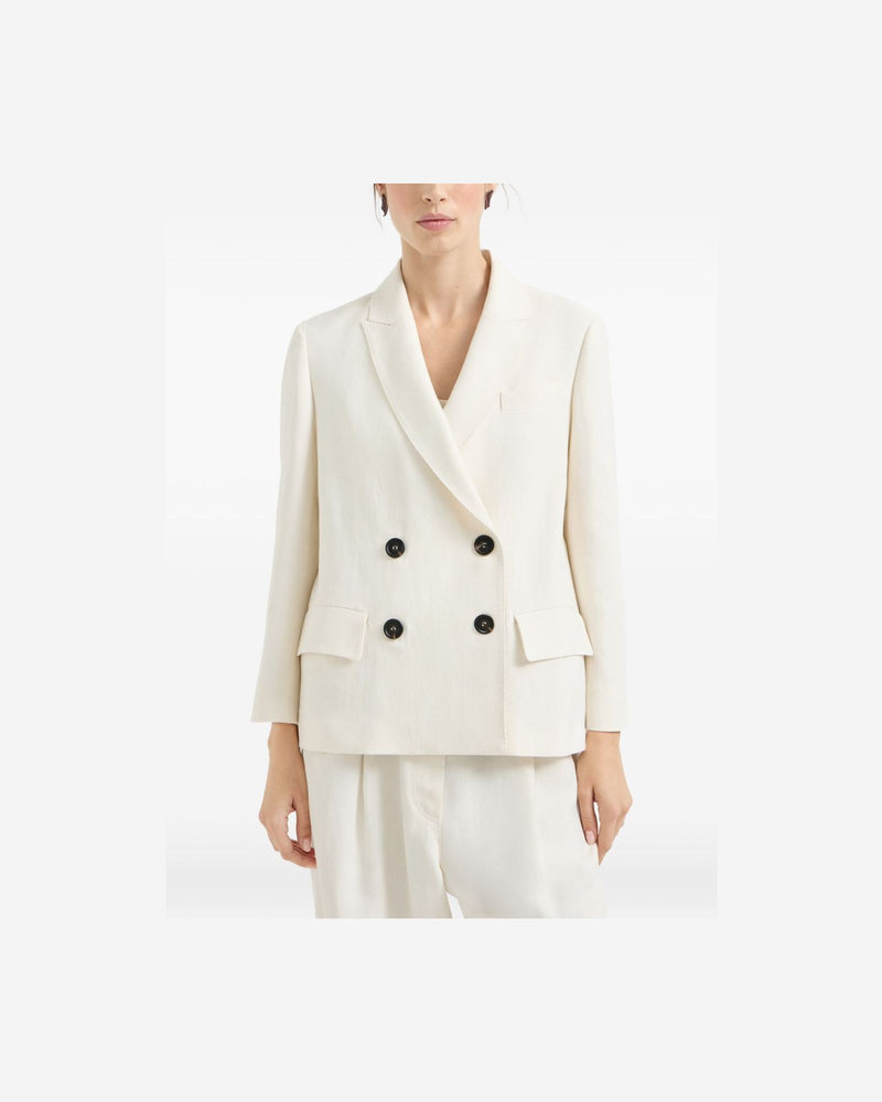 Brunello Cucinelli Cream Jacket Glam Steals