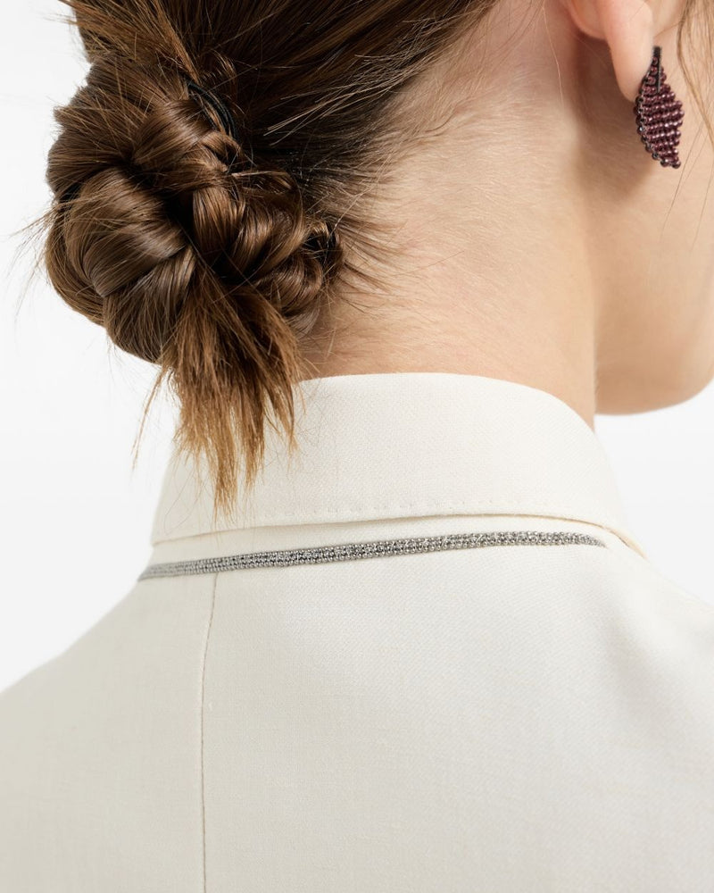 Brunello Cucinelli Cream Jacket Glam Steals