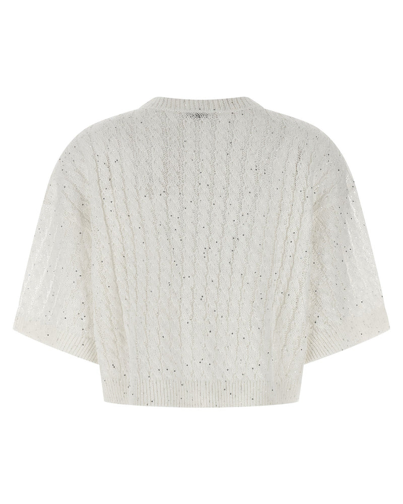 Brunello Cucinelli Dazzling Cable Cardigan Glam Steals