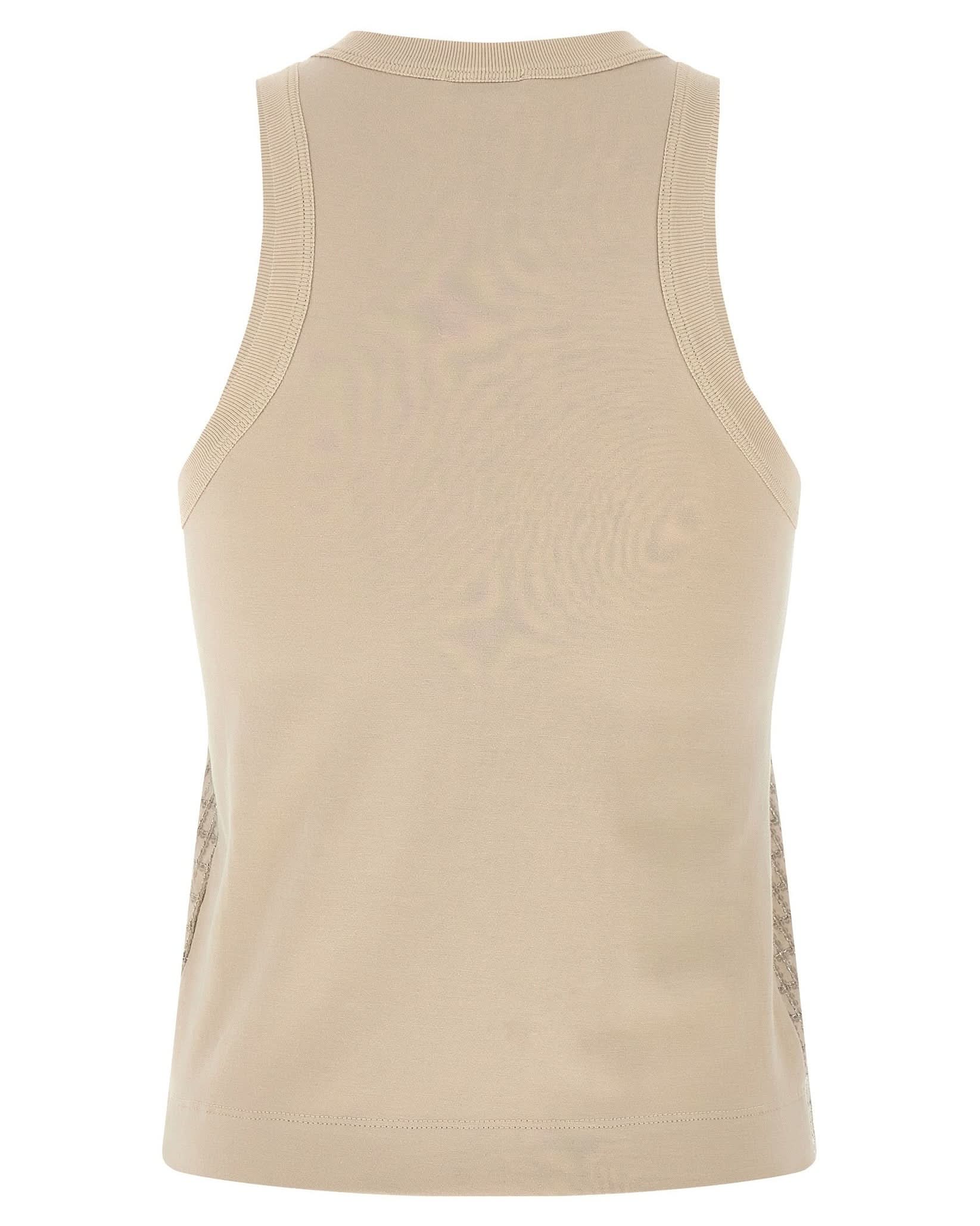 Brunello Cucinelli Dazzling Check Embroidery Top Glam Steals