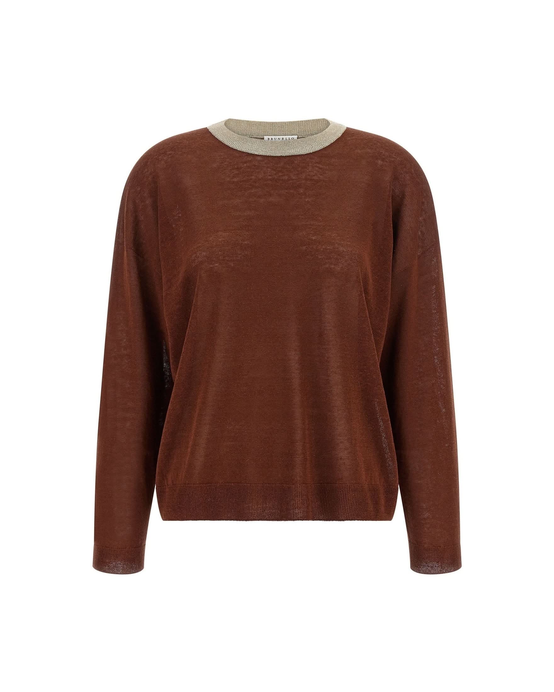 Brunello Cucinelli Dazzling Collar Sweater Glam Steals