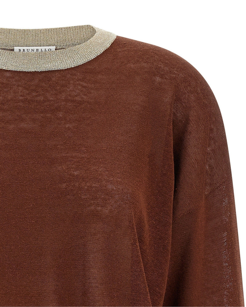 Brunello Cucinelli Dazzling Collar Sweater Glam Steals