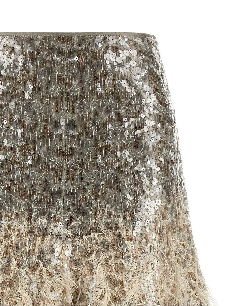 Brunello Cucinelli Dazzling Dégradé Skirt Glam Steals