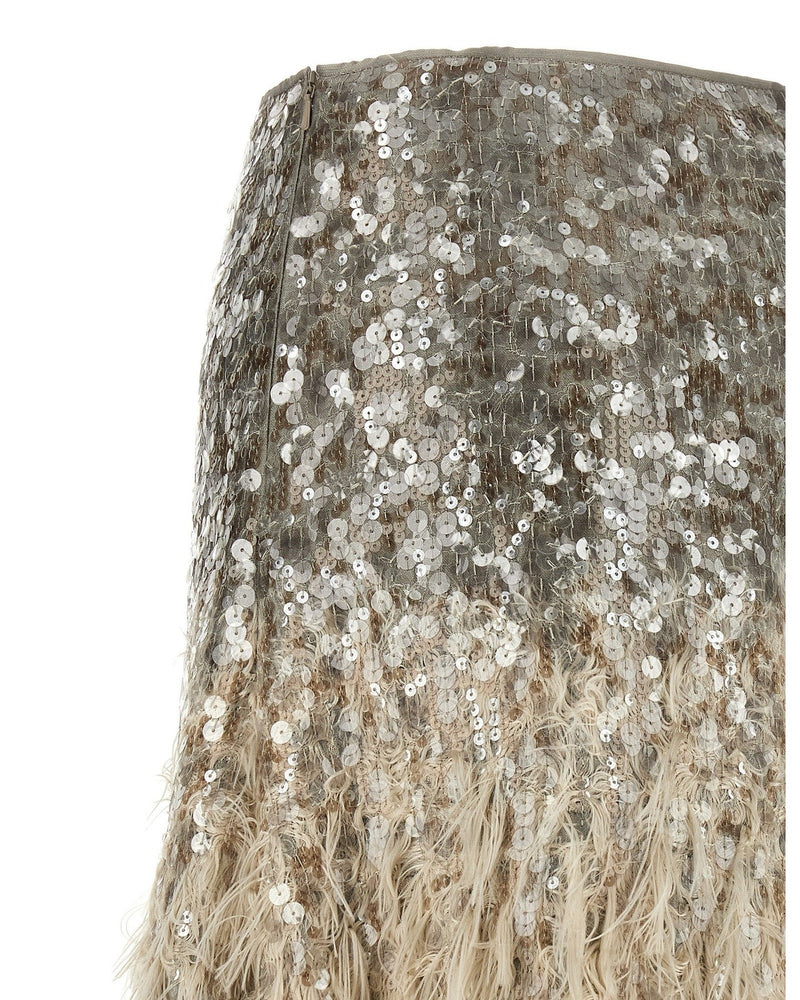 Brunello Cucinelli Dazzling Dégradé Skirt Glam Steals