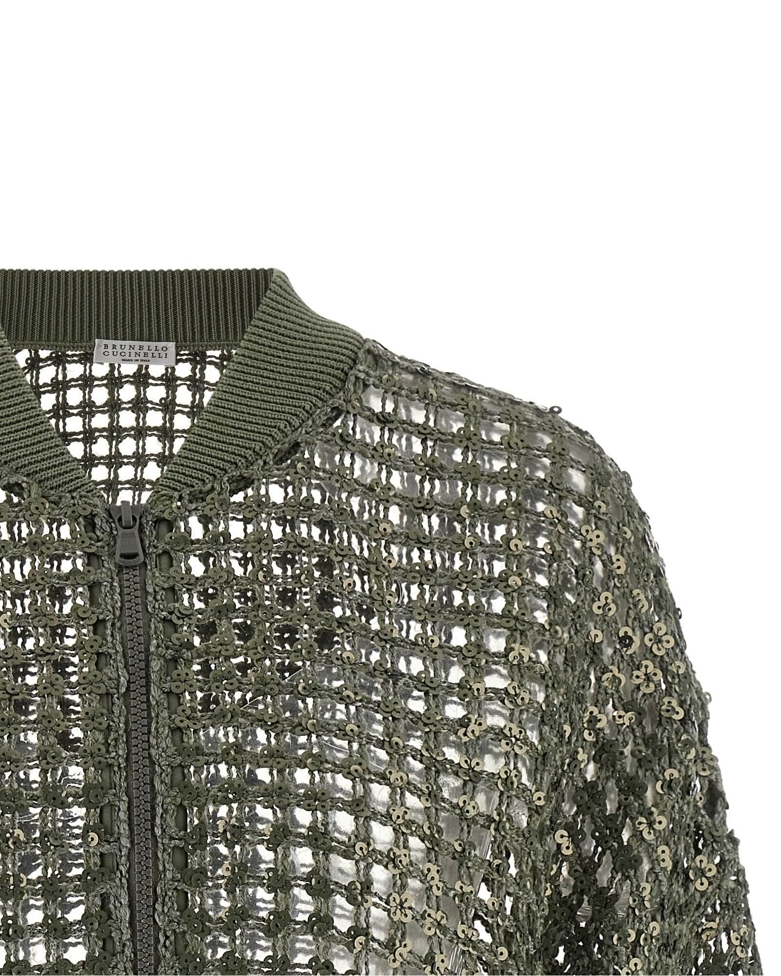 Brunello Cucinelli Dazzling Net Embroidery Cardigan Glam Steals