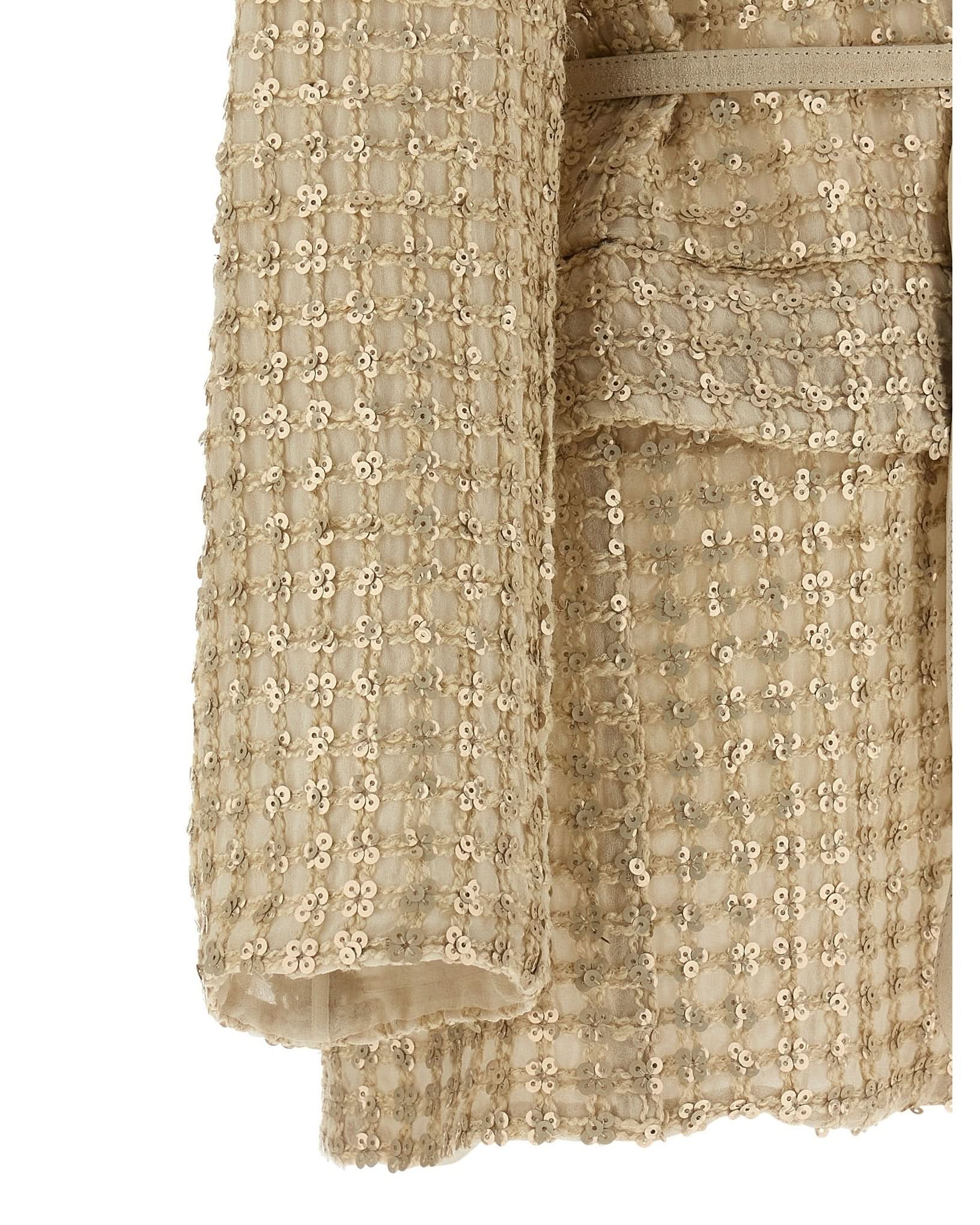 Brunello Cucinelli Dazzling Net Embroidery Organza Blazer Glam Steals