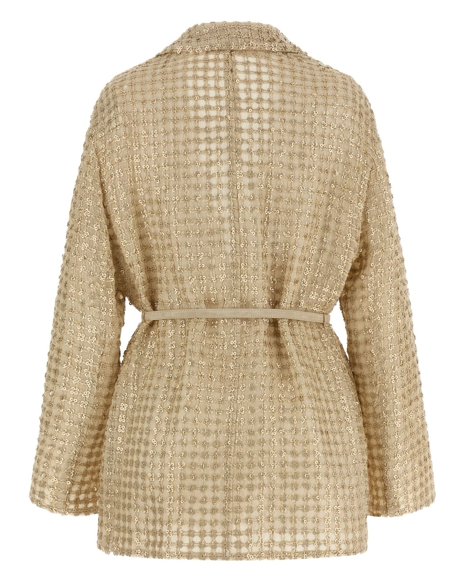 Brunello Cucinelli Dazzling Net Embroidery Organza Blazer Glam Steals