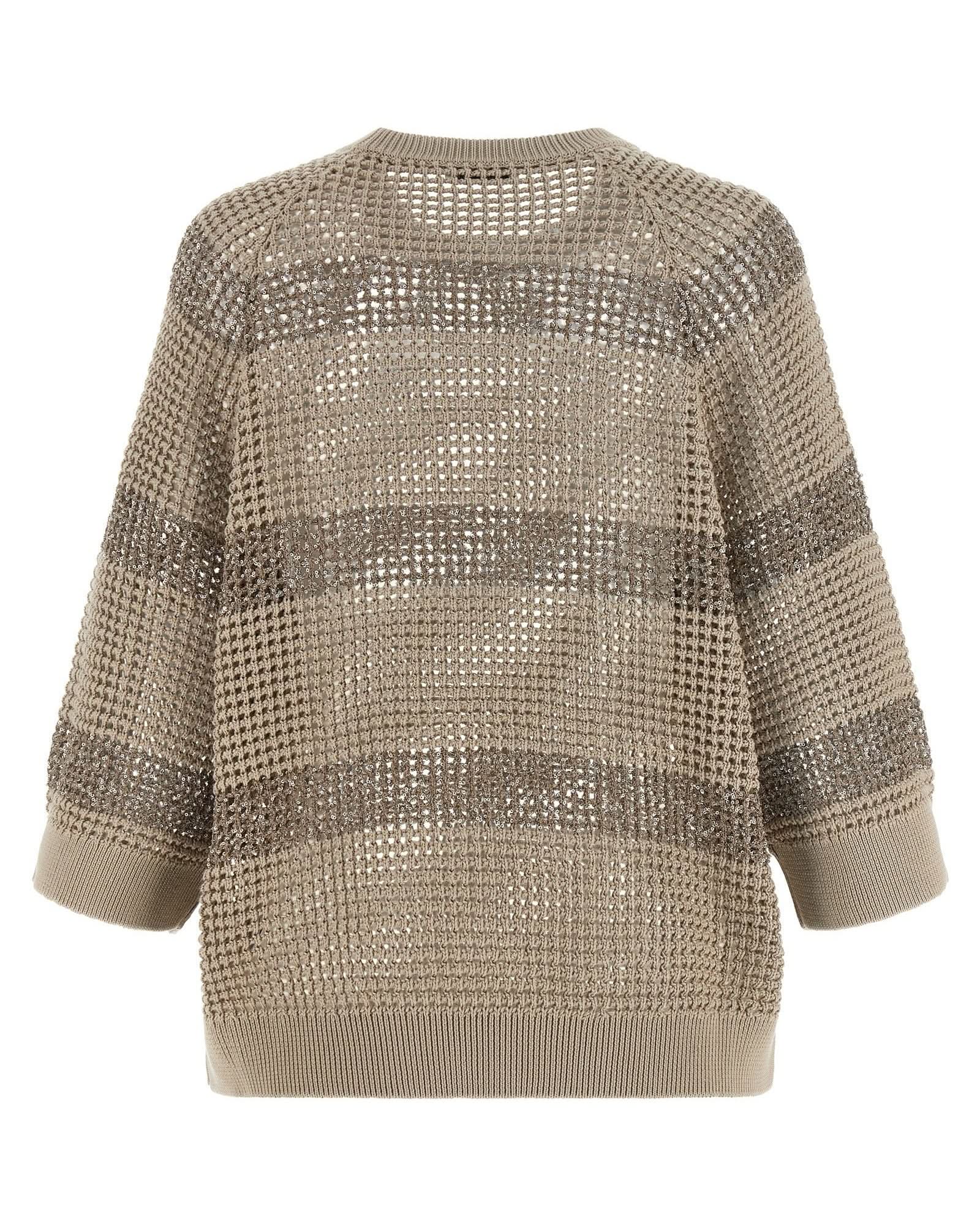 Brunello Cucinelli Dazzling Stripes Sweater Glam Steals