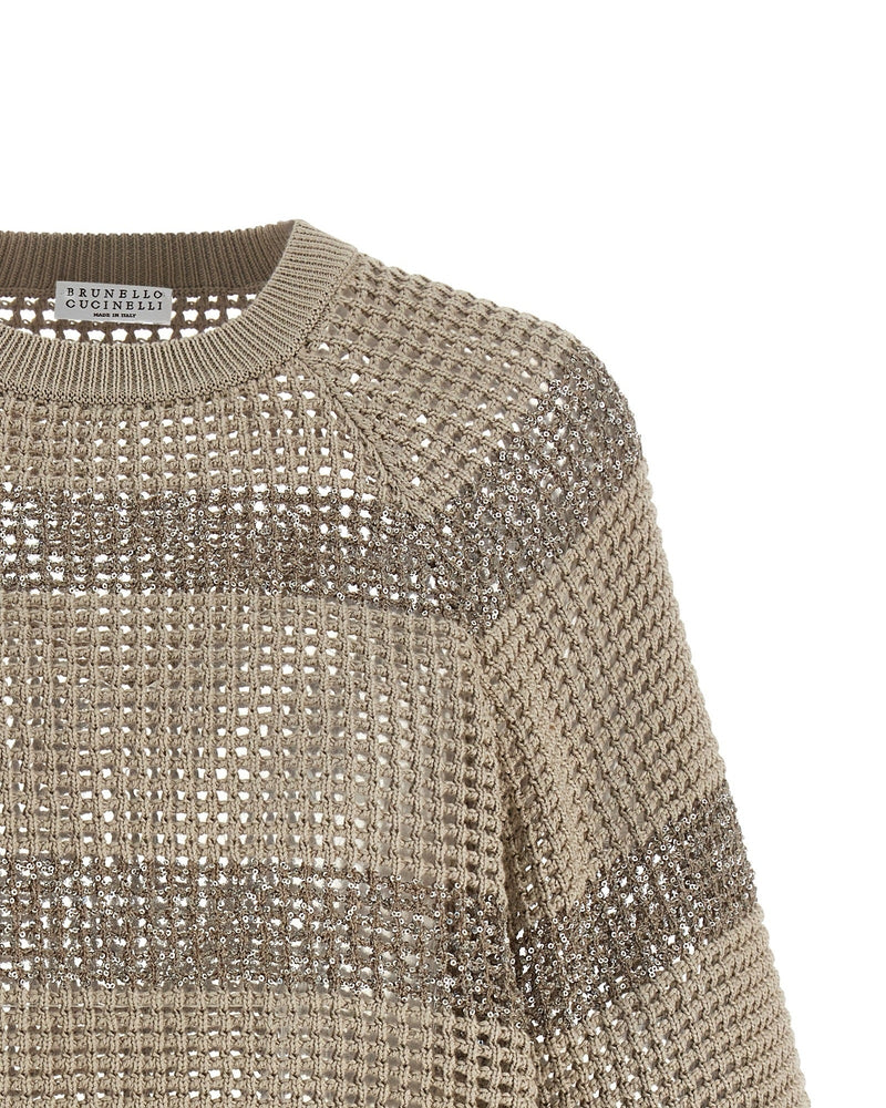 Brunello Cucinelli Dazzling Stripes Sweater Glam Steals