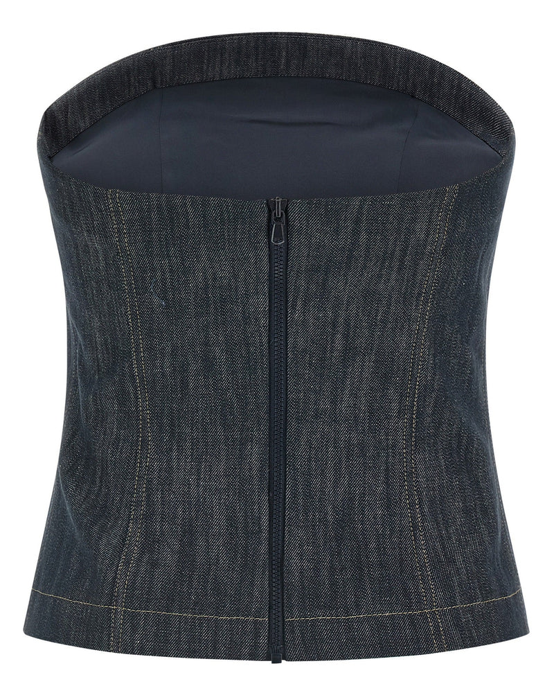 Brunello Cucinelli Denim Top Glam Steals