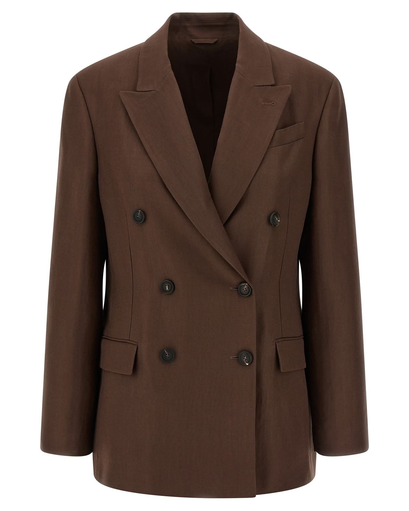 Brunello Cucinelli Double Breasted Blazer Glam Steals