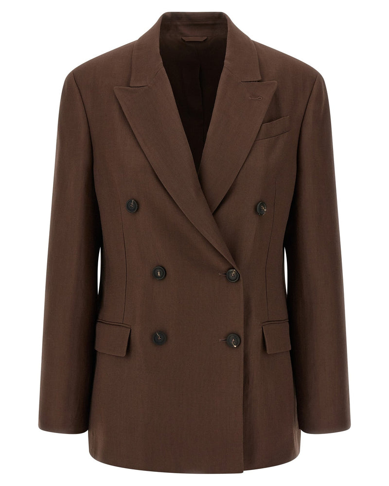 Brunello Cucinelli Double Breasted Blazer Glam Steals