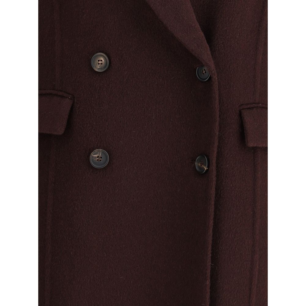 Brunello Cucinelli Double Breasted Coat Glam Steals